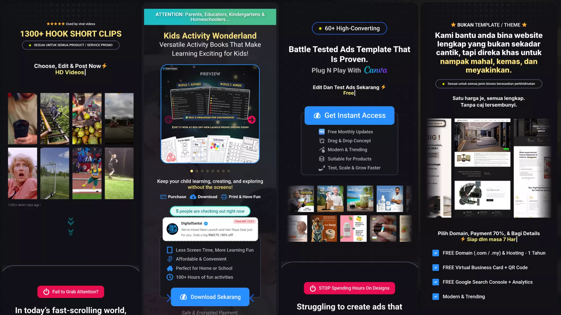 digitalsantai salespage/landingpage design portfolio by LamanConvert